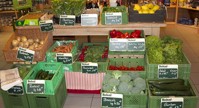 Obst und Gemüse biologischer Anbau